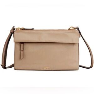 Tumi Voyageur Tristen Crossbody Bag. Khaki. 6”x9.5”x1”.